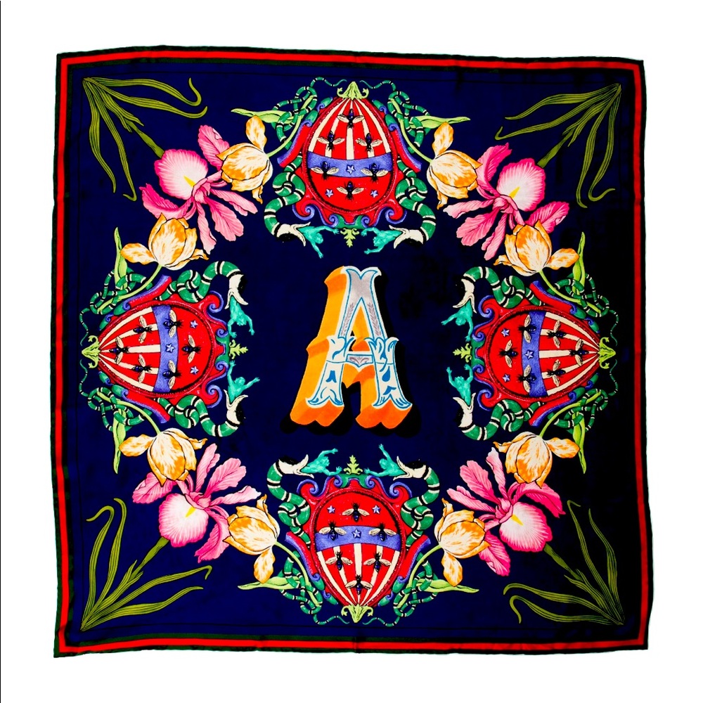 New Gucci Silk Scarf